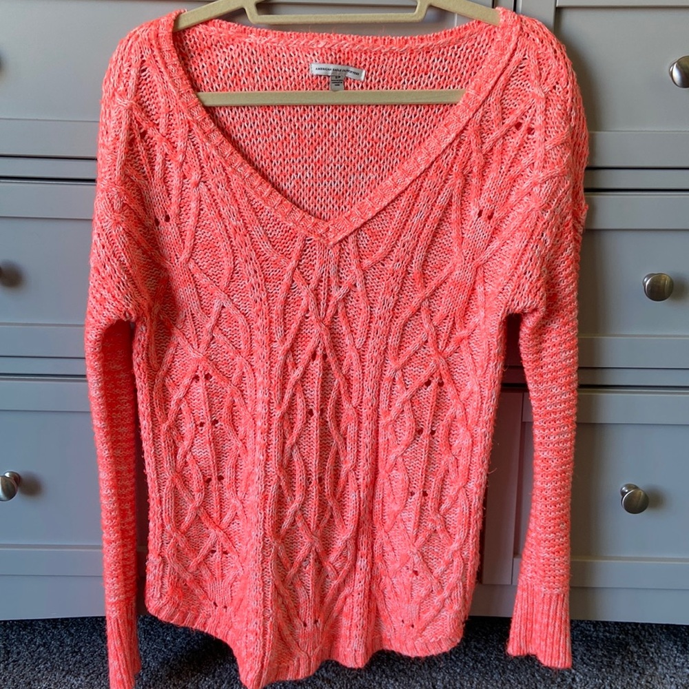 American Eagle Orange Sweater
